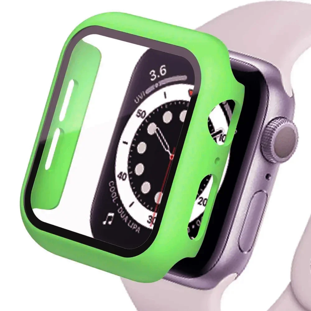 Enhanced Protective Watch Cover with Glass Screen Protector - Premium Bumper Case