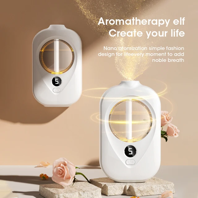Smart Automatic Wall Mounted Essential Oil Diffuser Aromatherapy Humidifier with Air Deodorizer for Bathroom 2
