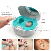 Hearing Aids Rechargeable USB Deaf Help in Ear Invisible New Design a Pair Father Mother Gift 2