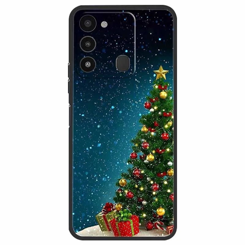 Holiday Edition Silicone Soft TPU Phone Cover - Festive Design Case