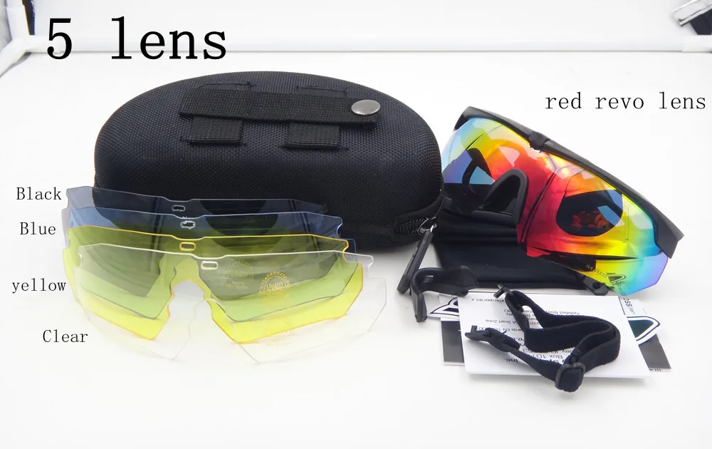 Polarisierte Militär brille ballistische Militärs port Männer Sonnenbrille Armee kugelsichere Brillen schießen Sonnenbrille Anti-Impact – Detail 2