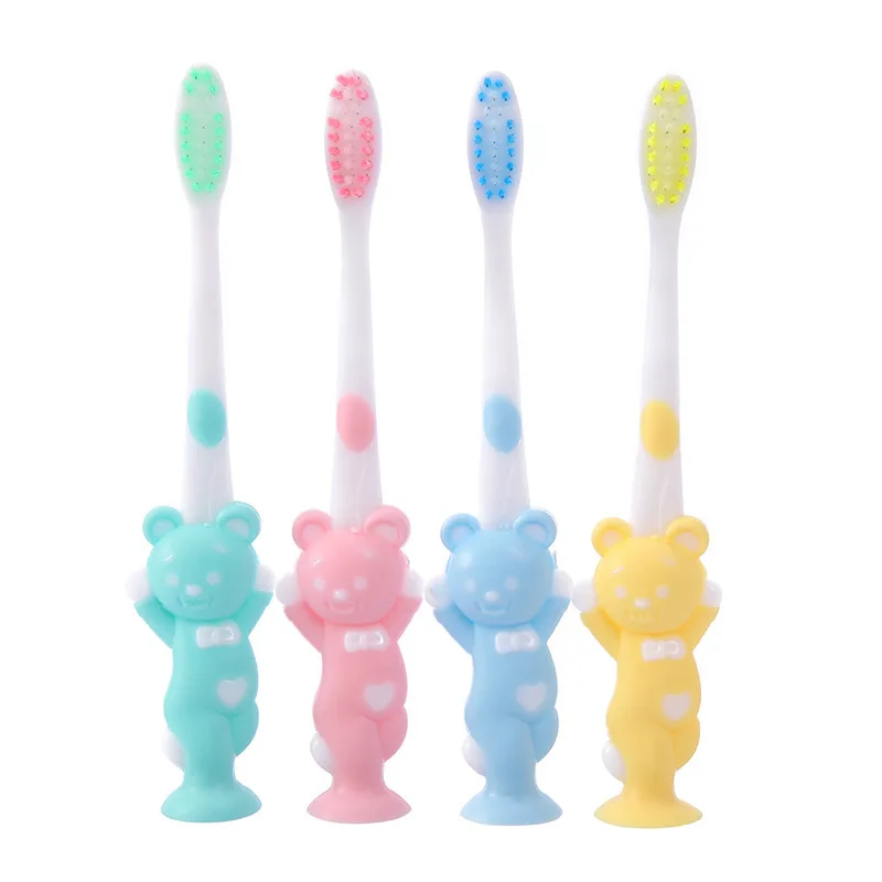 Cartoon Children Toothbrush Bamboo Charcoal Soft Hair Silica Gel Cute