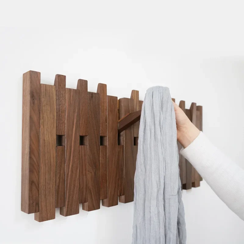 Clothing Organizers Hanger Hooks Shawl Storage Racks Double Row Clothes Rack Wall Mounted Dressing Rooms Hat Bag Coat Mudroom