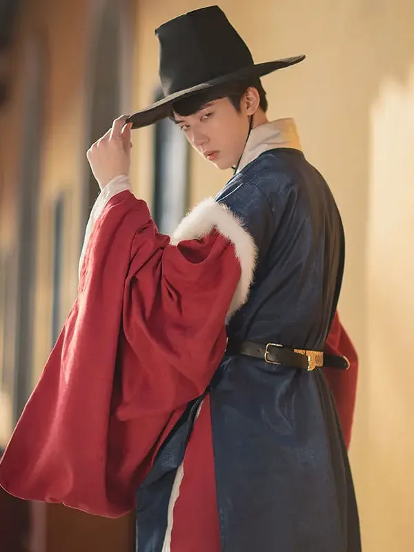 

Original Ancient Hanfu Man Traditional Swordsman Cospaly Costume Chinese Folk Dance Wear Tage Stang Suit Performance Clothing