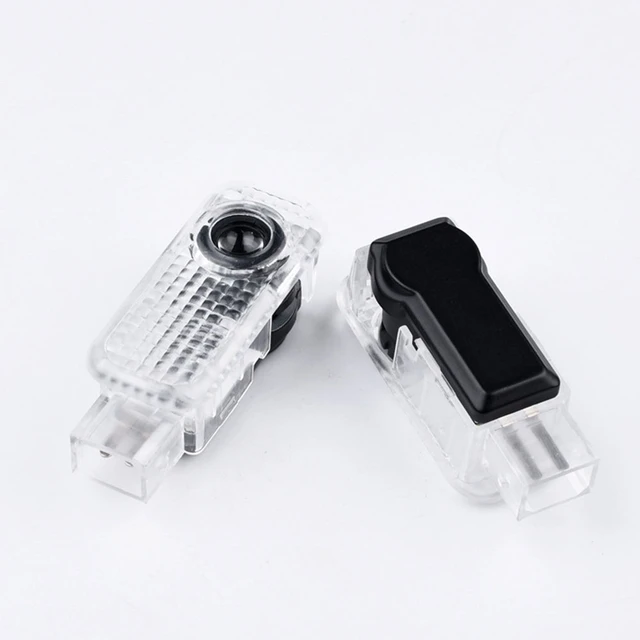 2X Car Led Courtesy Door Logo For AUDI Q3 8U Q5 8R Q7 4L Q8 A4