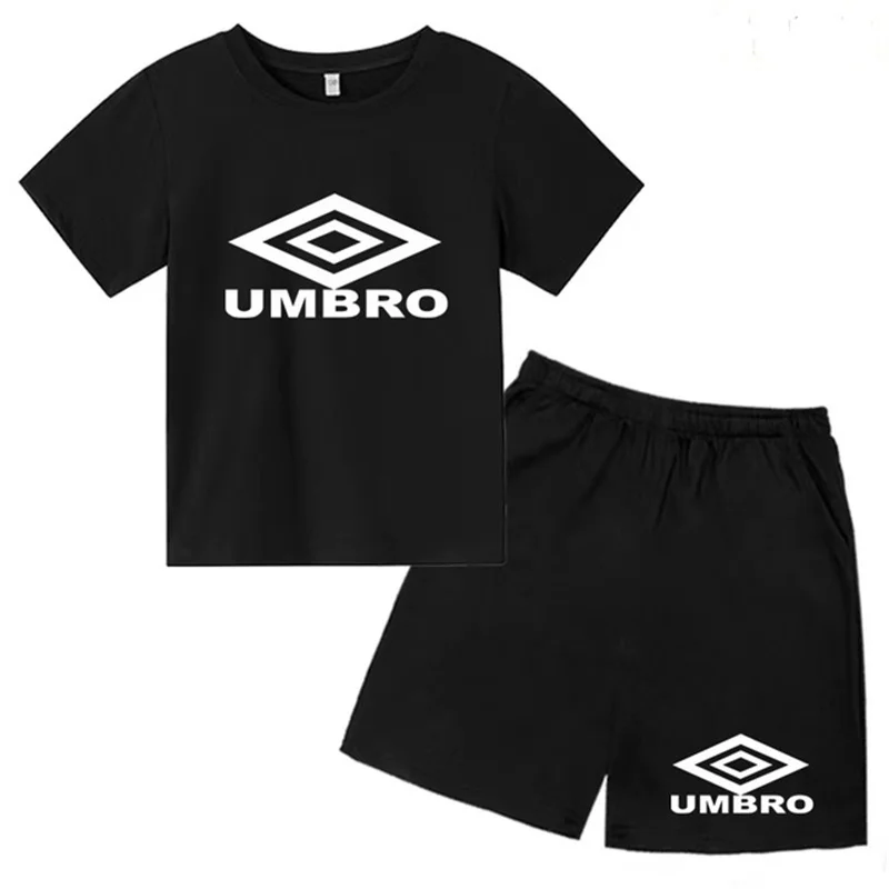 

Kids 3-12Y Summer T-Shirt Boys Girls Toddler Short Sleeve Top + Shorts 2P Party Jogging Sports Fanboy Beauty Clothes Casual Suit