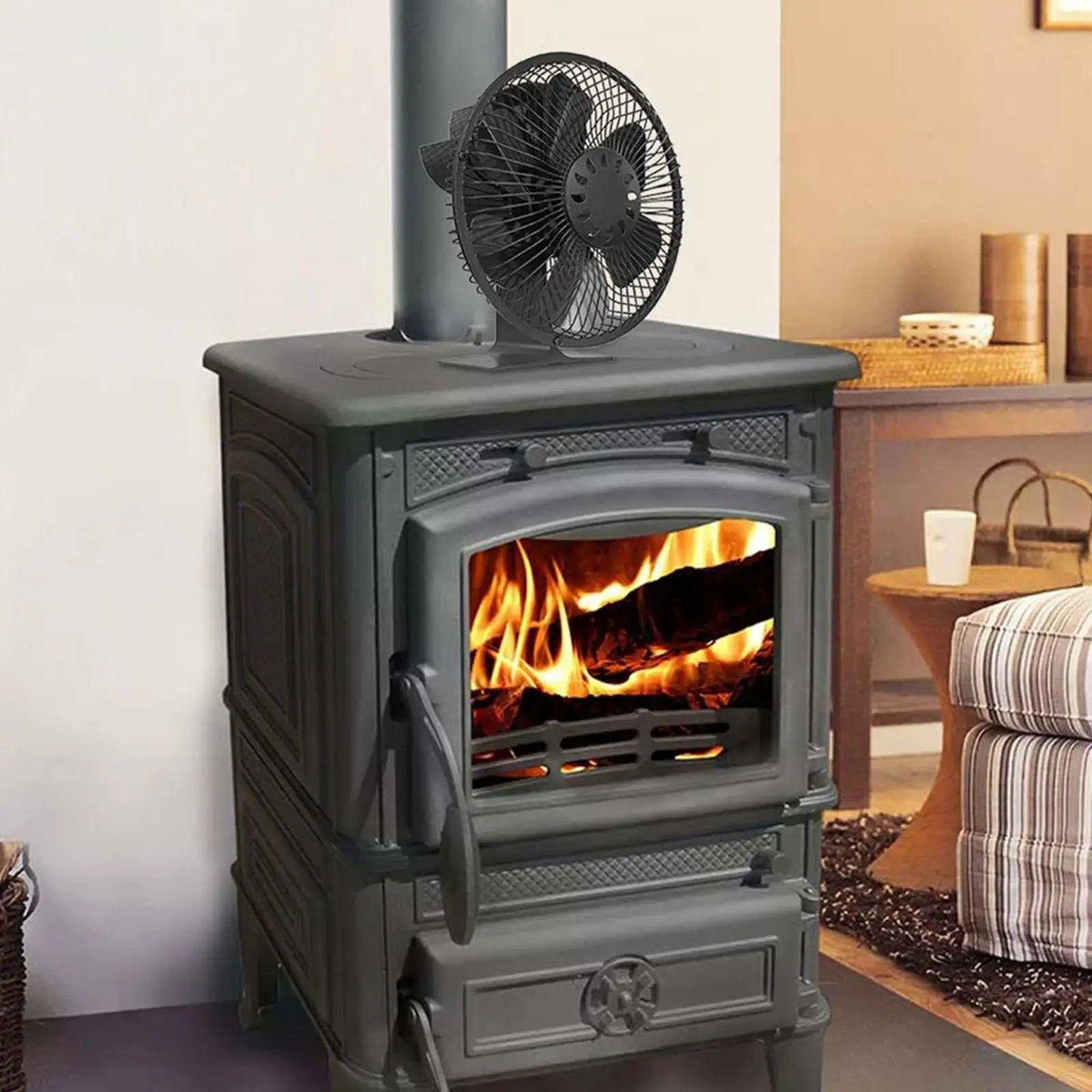 Heat Powered Stove Fan Circulating Warm Air Fireplace Fan for Wood Stove  Workshop Stove - AliExpress