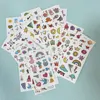30 Sheets Cute Cartoon Temporary Tattoos for Hands Waterproof Tattoo Stickers for Children Rainbow Fruit Moon Fake Finger Tattoo 6