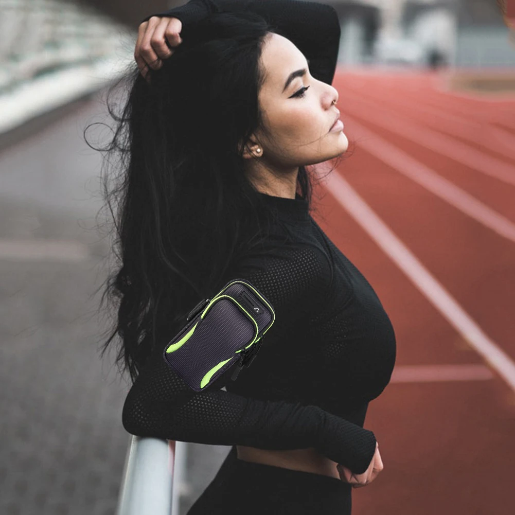 Arm Bag Sports Armband Phone Case Waterproof Cell Phone Running Armband Holder Fitness Cell Phone Bag Fit for Huawei Apple Phone 4