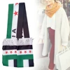 Green Syria Flag Scarf Three Stars Printed The Syrian Arab Republic Scarf For Men Women 2
