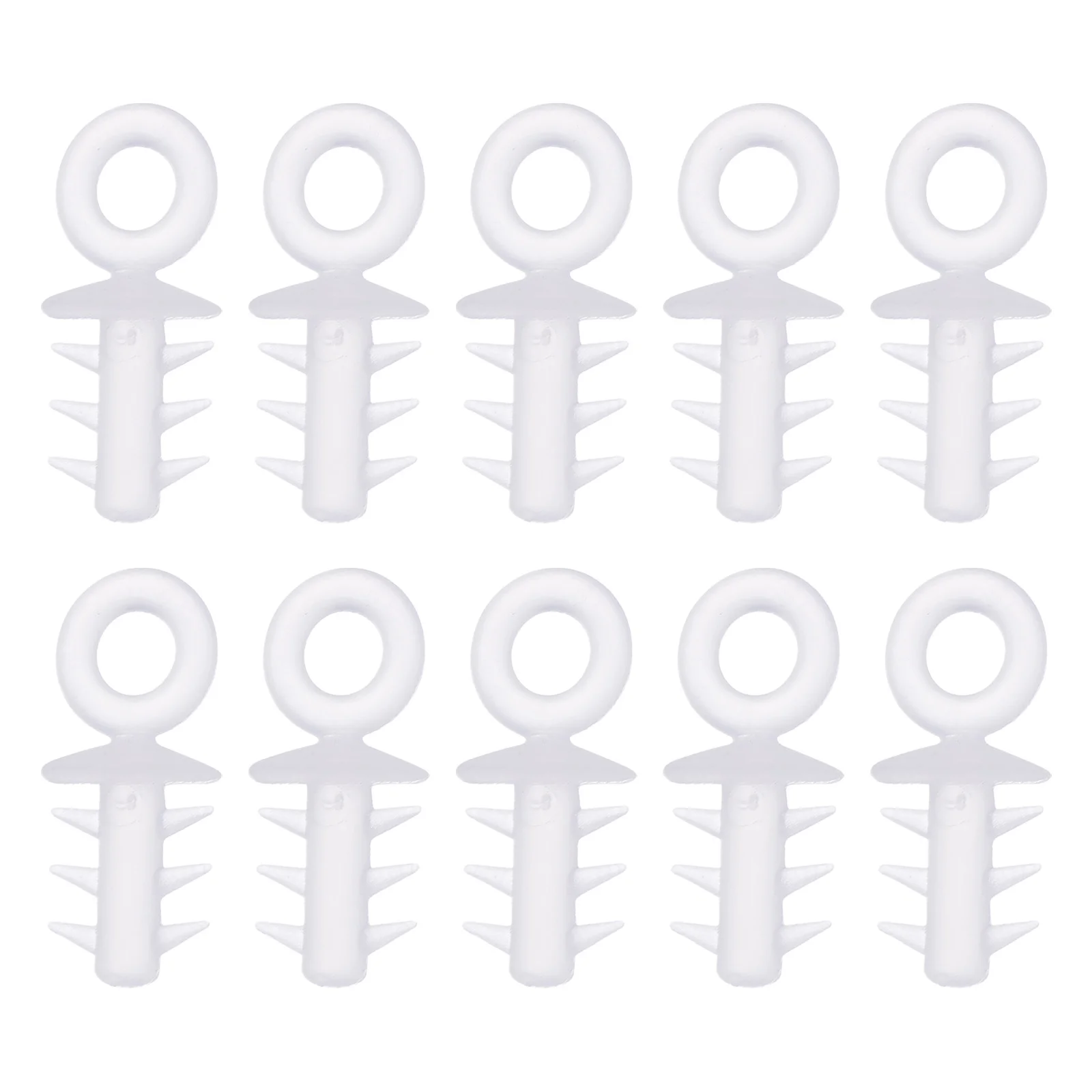 Christmas Hangers Cap Foam Ball Charms for Jewelry Balls Holder Plastic Clear Ornaments