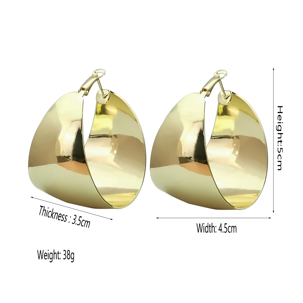 2022 Luxury big gold hoop earrings … curated on LTK