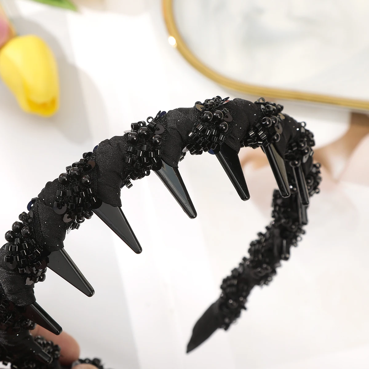 Rhinestone Luxury Korean Head Hoops Hair Band Women Wash Face Toothed Non-slip Hair Hoops Headbands Hairbands Fashion Headwear