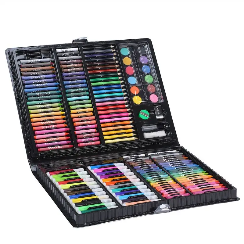 86 Pcs/box Kids Painting Drawing Art Set With Crayons Oil Pastels