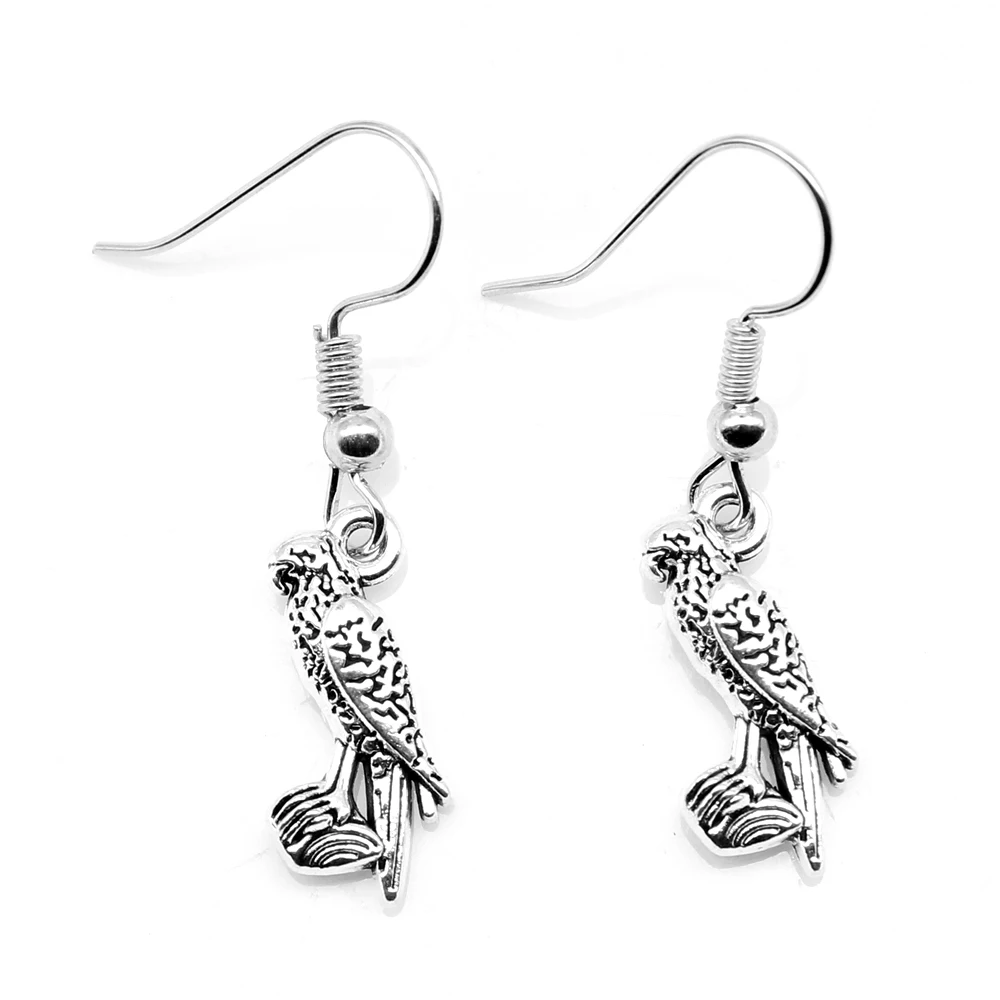 

1 пара корейских модных сережек с маленькой птичкой Jewelri Make 9x19 мм