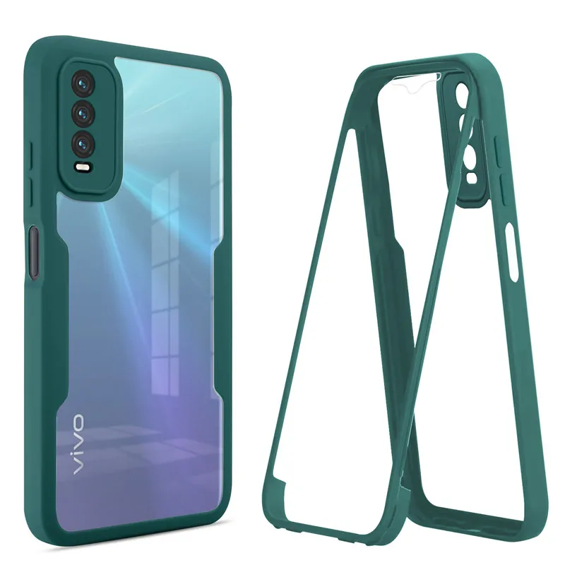 Innovative Buckle Design Case for Vivo Y20 Y20i Y20S Y12S Y11S 360 Full  Protection Double Side Clear Hard Cover for Vivo Y20S AliExpress 202192403