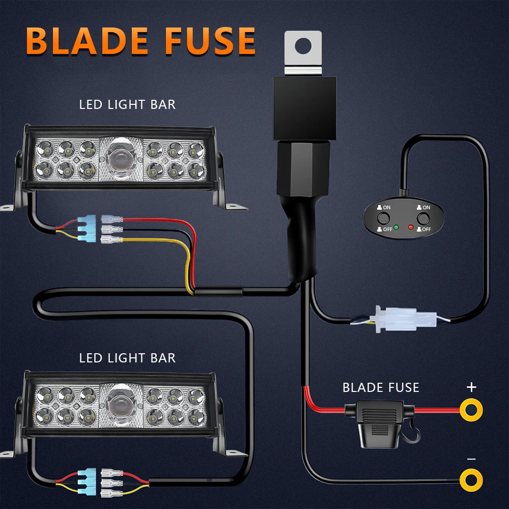 Auto LED Spotlights Work Light Bar White Yellow Flash 120w for Off Road 12V 24V