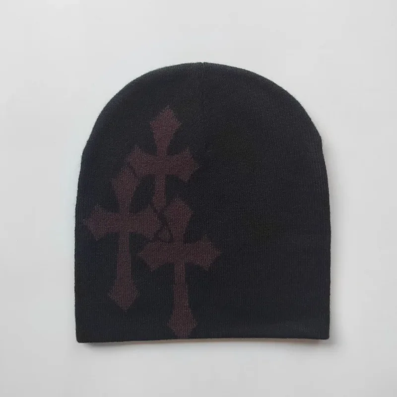 帽子 00's cross design beanie archive y2k 00's cross design beanie
