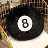 1pc Black 8 Billiard Pillow Plush Toy Black Pillow Cushion Sofa CushionTatami Cushion For Halloween Decor Christmas Gift 4