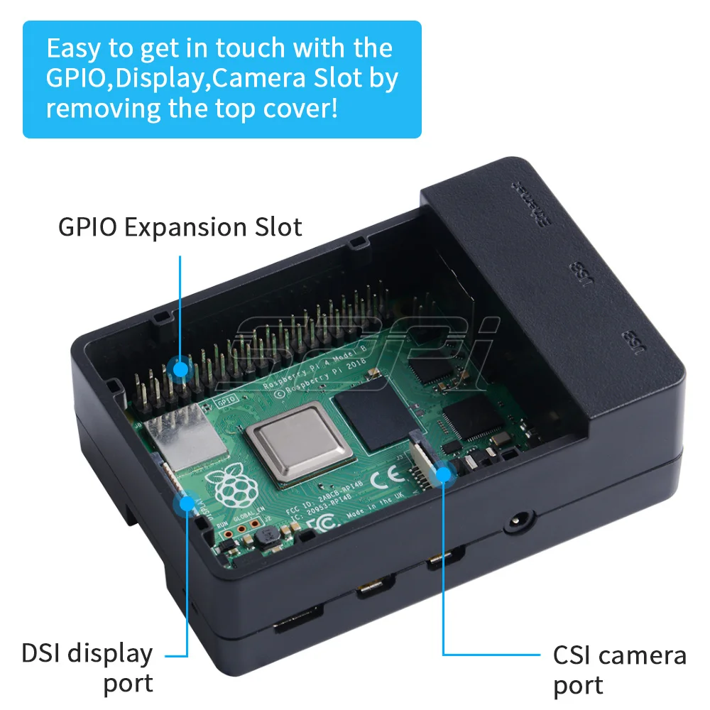 Raspberry pi Modelo b 8gb de Ram Mais 64gb Cartão sd Estojo Final Kit com Ventilador Fonte de Alimentação 52pi - Imagem 5