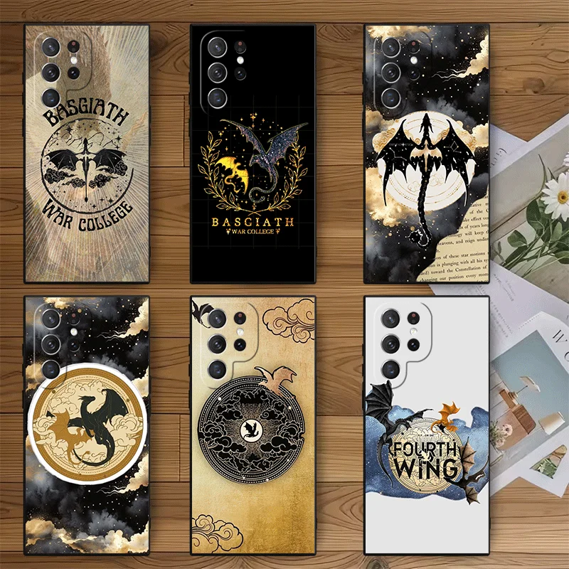 Elegant Dragon Design Soft Phone Case - Black Protective Back Shell
