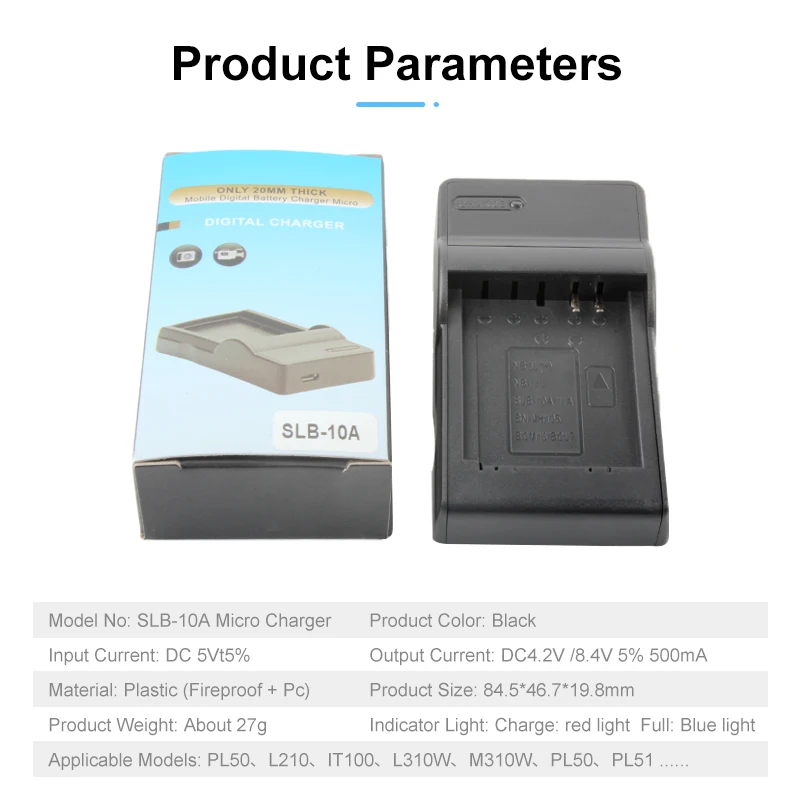 USB-зарядное устройство для Samsung EX2F WB150F WB250F WB350F WB750 WB800F WB500 WB550 HZ10 (art.: 3920c3ca24fae) - 3920c3ca24fae
