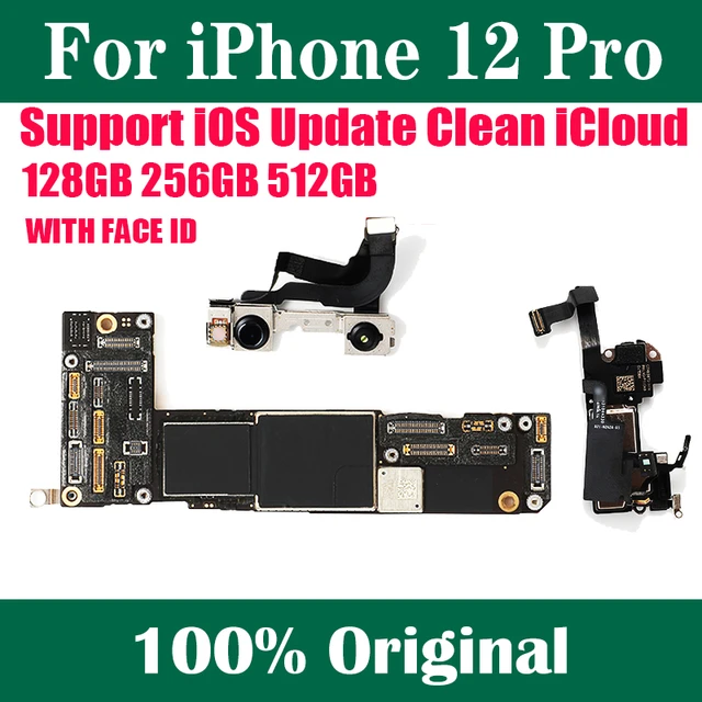 For iPhone 12 PRO Motherboard WITH FACE ID Support iOS Update 4G 5G LTE  Cellular Replace Mainboard Logic Board Clean iCloud - AliExpress
