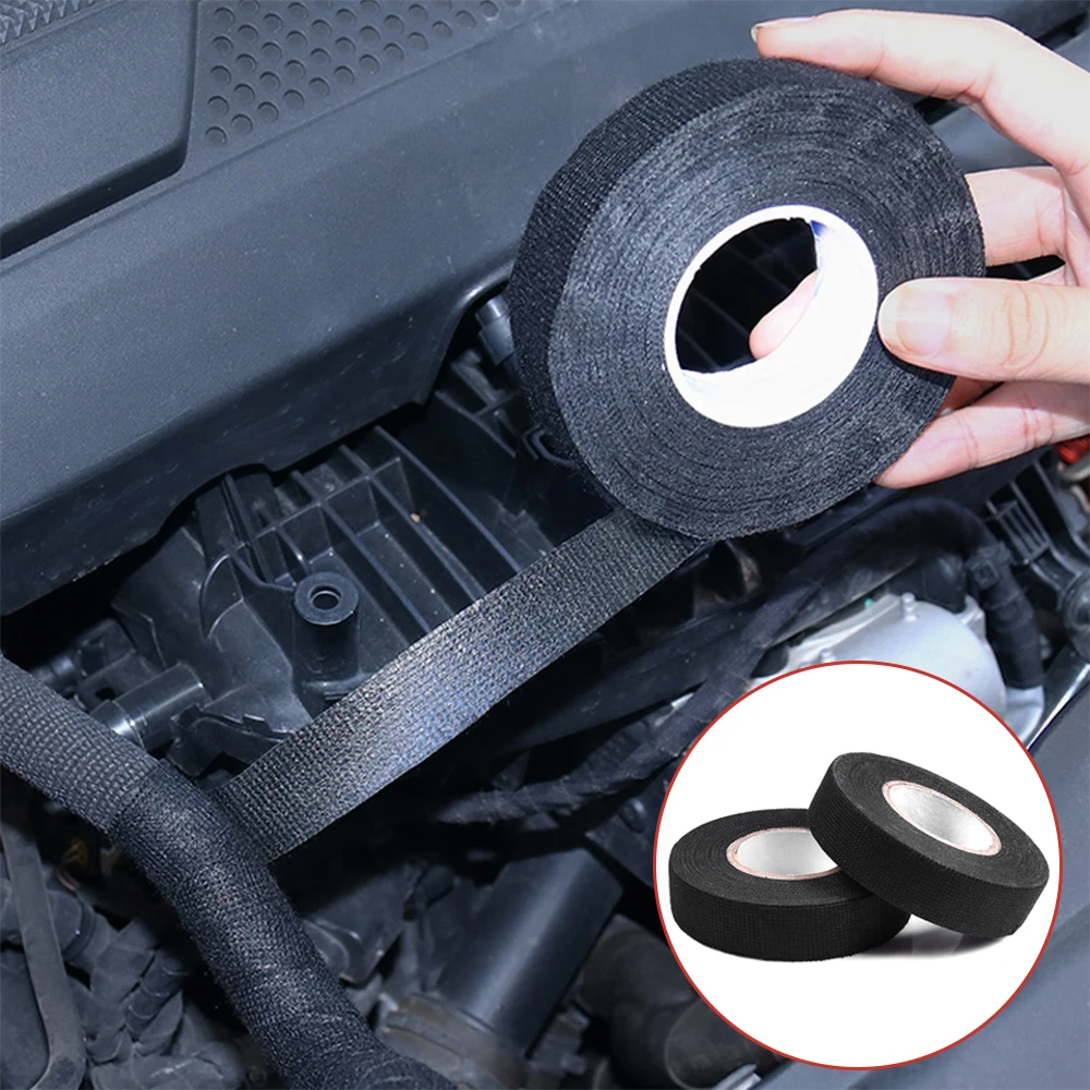 Cinta adhesiva de tela resistente al calor para coche accesorio de 19MM Cinta adhesiva de tela resistente al calor para coche accesorio de 19MM