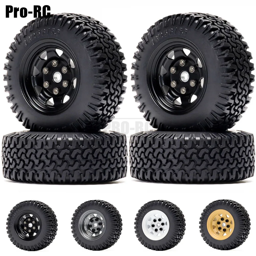 1/10 RC Auto Crawler 1.55 90 MILLIMETRI 95 MILLIMETRI Pneumatici Morbidi Con METALLO Beadlock Cerchione Per 1/12 1/10 TF2 Tamiya CC01 CC02 LC70 MST JIMNY  26
