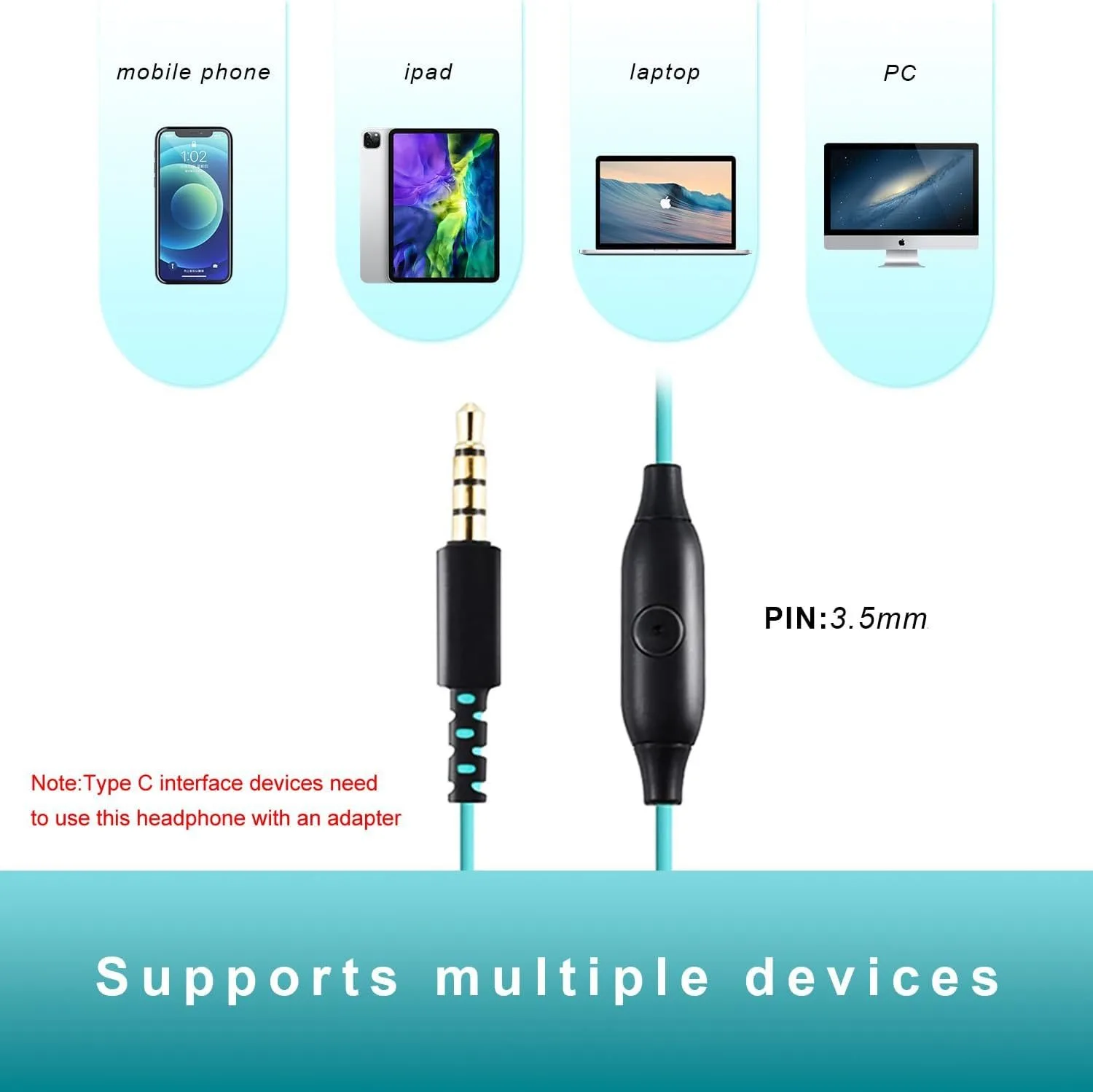 #NEW 3.5mm Ear Hanging Sports Earphones Ear Hook Wired Headphones for iPhone Xiaomi Smartphone In-Ear Headset with HD microphone 3
