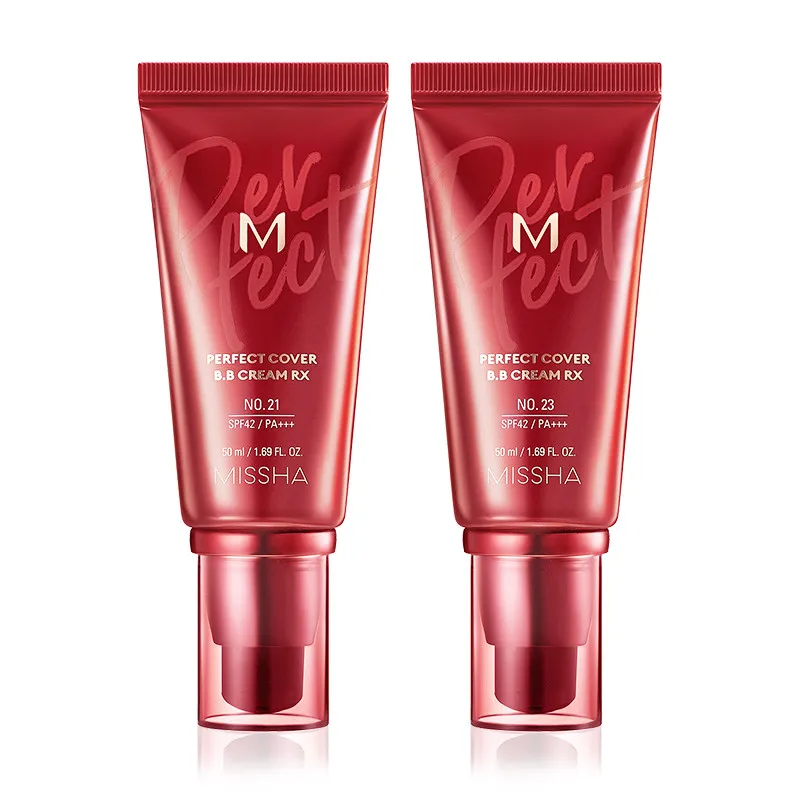 Concealer Foundation Cream Makeup Base Cream MISSHA M Perfect Cover BB Cream 20/50ml Whitening CC Concealer Brightening Korean Cosmetics