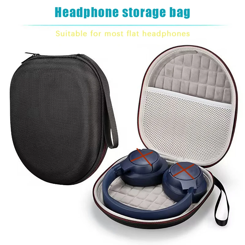 1 Piece For SoundPEATS Space/Edifier/JBL Wireless Bluetooth Noise Cancelling Headphones EVA Carrying Storage Case Cover