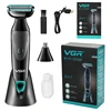 Pubic Hair Shaver VGR Male Intim Shave Intimate Shaving Men's Underhair Chest Arm Groin Area Haircuts Epilator IPX4 Intime Rasor 2