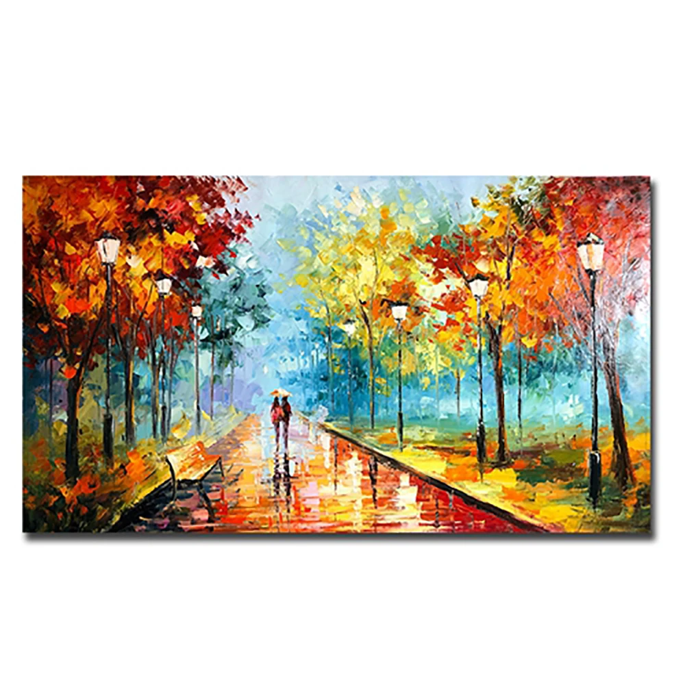 

Modern Paintings Hand Painted Abstract Lanscape Oil Painting On Canvas For Living Room Decoration Handmade Oil Painting Unframed