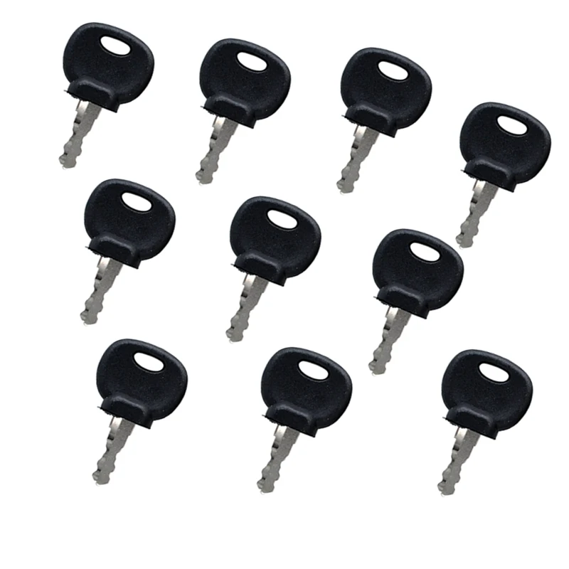 10PCS Ignition Keys 14707 14603 Compatible with Bobcat Versahandler V series Forklift Compatible with Caterpillar Excavator 213