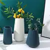Morandi Plastic Vase Living Room Decoration Ornaments Modern Origami Plastic Vases for Flower Arrangements Home Decoration 1
