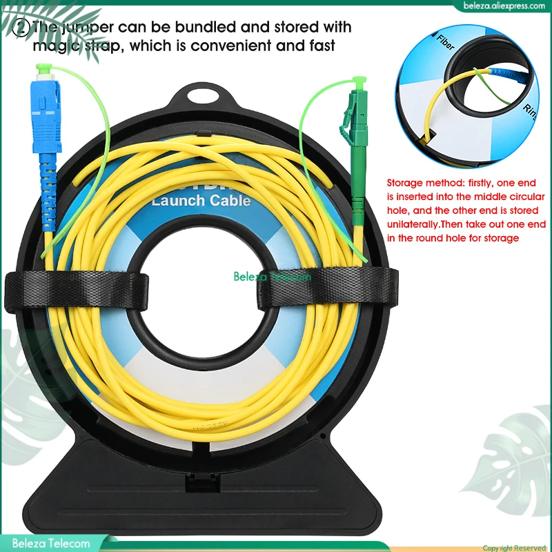 

SC/FC/ST/LC Beleza - UPC/APC OTDR Dead Zone Eliminator,Fiber Rings 1000M Fiber Optic OTDR Launch Cable Box UPC to APC