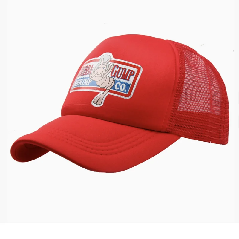 Outdoor Forrest Bubba Gump Red Cap Shrimp CO. Baseball Hat Forrest Gump Costume Cosplay Printed Embroidery Sport Hats