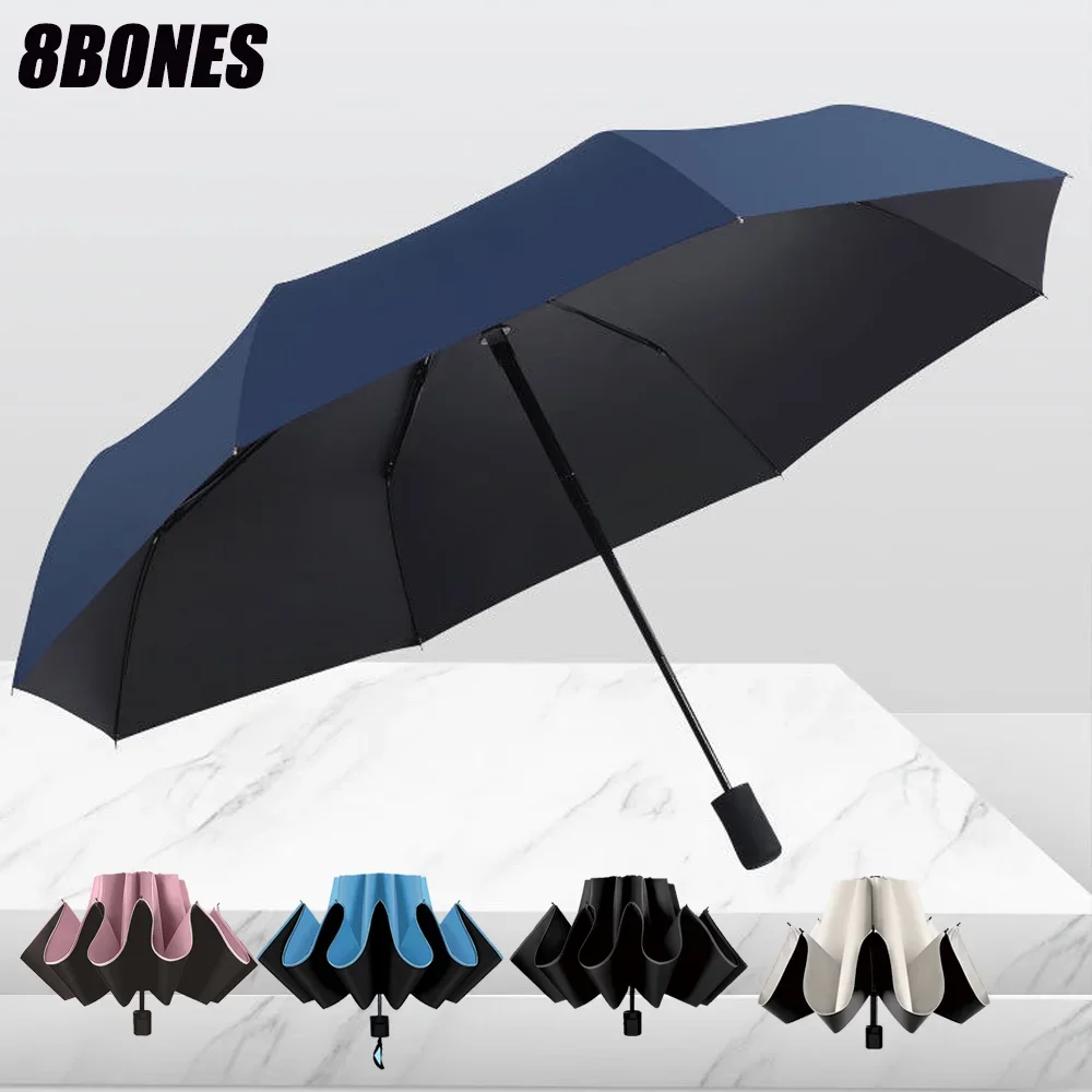 Folding 8-bone Automatic Sun Umbrella for Men Women