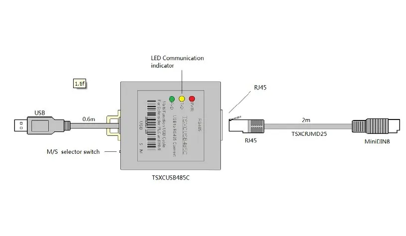 

TSXCUSB485C USB Interface Compatible with PLC Multi-function Programming Cable