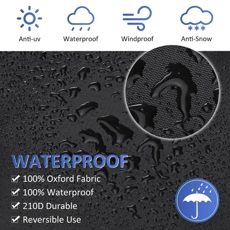 Stacked Chair Dust Cover Outdoor Garden Patio Furniture Protector Cover Waterproof Dustproof Chair Rain Sofa