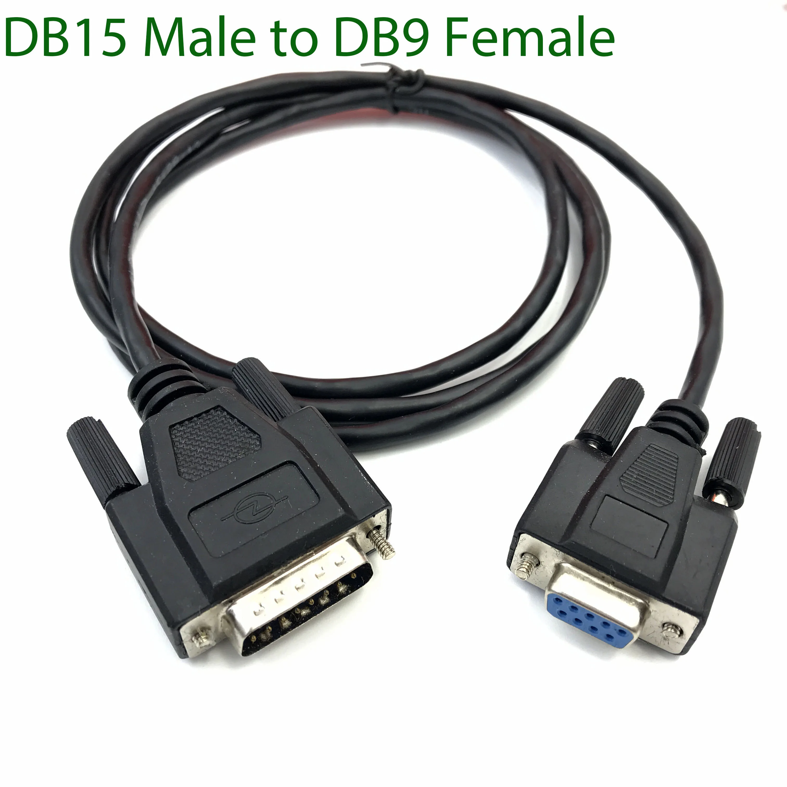 Fêmea Db9 Personalizada ao Db15 Masculino Db15 a Db9 Pinos ao Fio de Peso Eletrônico do Porto de Série do Fio de 15 Pinos