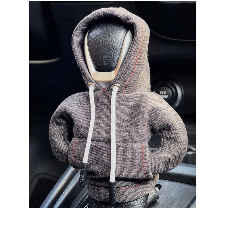 Hoodie Car Gear Shift Cover Fashion Gearshift Hoodie Car Gear Shift Knob  Cover Manual Handle Gear Sweatshirt Change Lever Cover - AliExpress