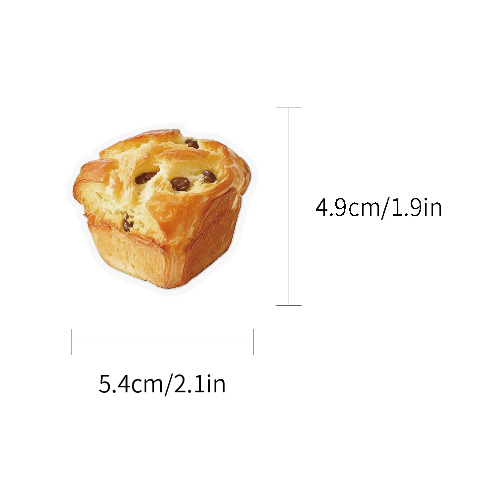 50 stücke Backen Brot Aufkleber Laptop Sammelalbum Tagebuch Dekoration Brot Maschine Obst Platte DIY Aufkleber – Detail 1