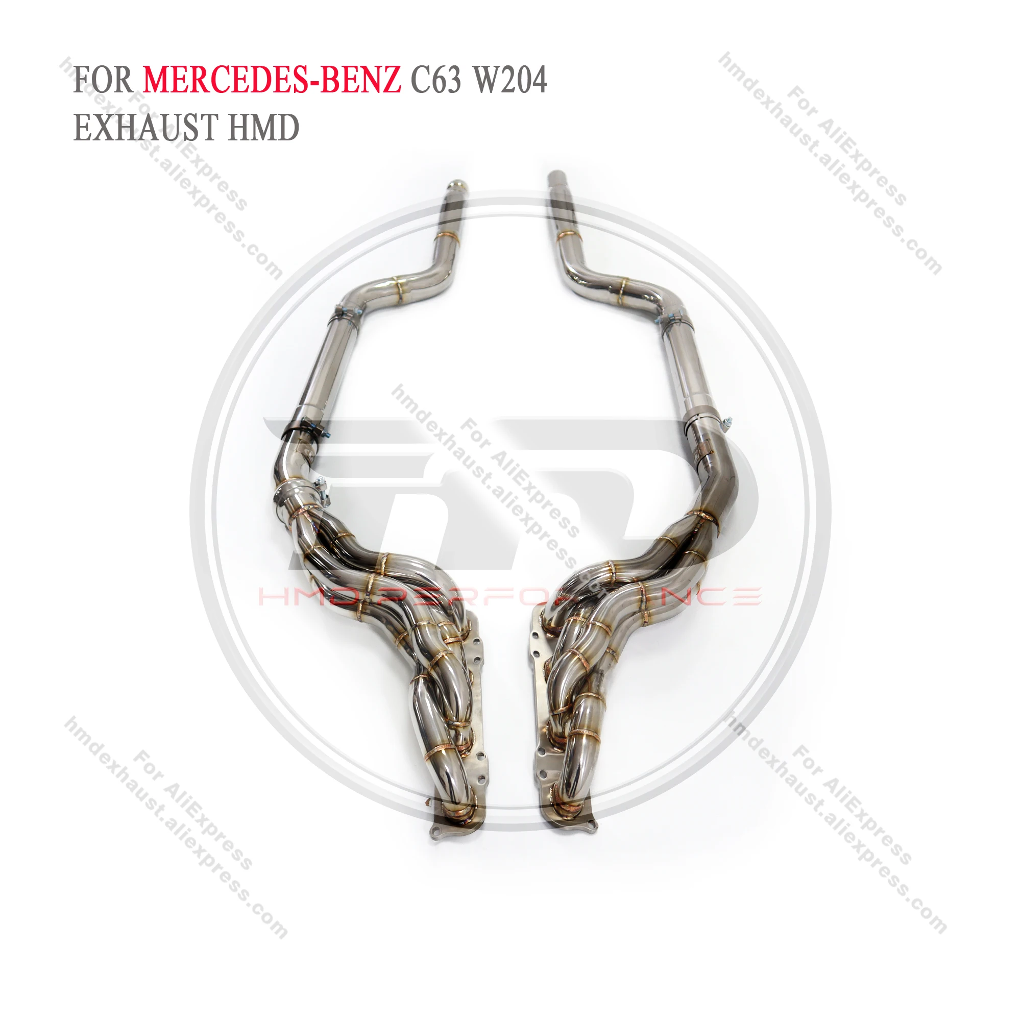 Tubo Di Scarico Hmd Performance In Acciaio Inossidabile Per Mercedes Benz C63 W204 6.2L