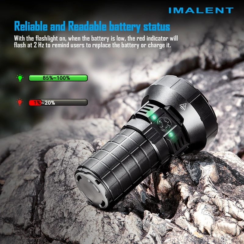 IMALENT s New MR90 LED Flashlight with High Power and 50000 Spotlight Is Suitable for Hiking