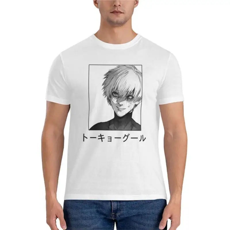 

men t-shirts boys white black tops Ken Kaneki Classic T-Shirt anime mens graphic t-shirts anime