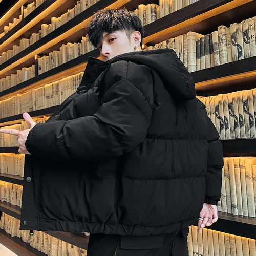남성용 따뜻한 재킷 코트, 두꺼운 후드 파카, 턴 다운 칼라, 따뜻한 코트, 패션 스트리트웨어, 3XL, 겨울, 신상 2