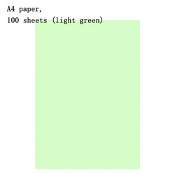 Vibrant Hand - Folded A4 Draft Paper - Multicolor Office Supply (Green 100 Sheets)