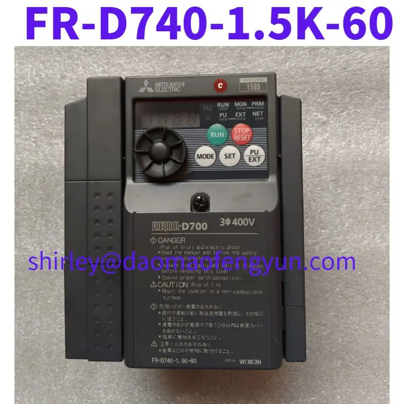 

Used FR-D740-1.5K-60 frequency converter original disassembly 380V/1.5KW